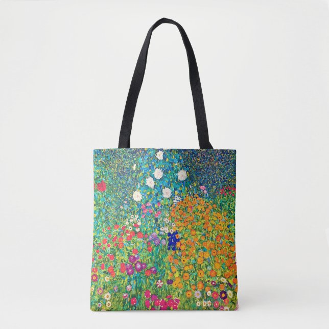 Flower Garden, Gustav Klimt Tote Bag (Front)