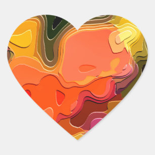 FLOWER GARDEN HEART STICKER