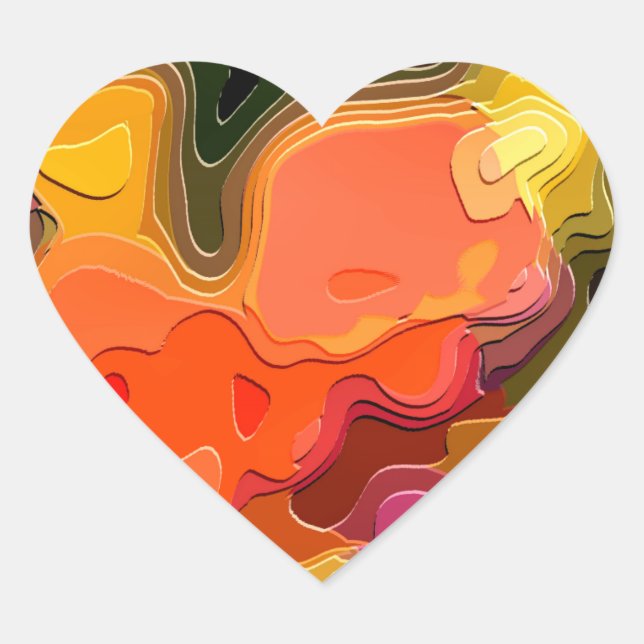 FLOWER GARDEN HEART STICKER (Front)