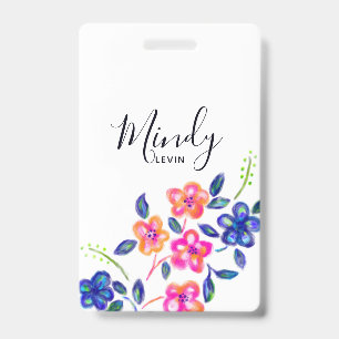 Flower Garden ID Badge