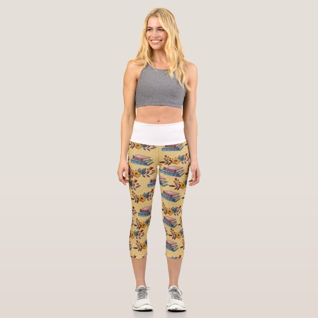 Flower Garden Ideas Capri Leggings (Front)