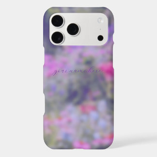 Flower garden in full bloom pink purple violet