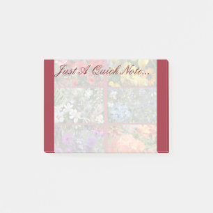 Flower Garden in Rainbow Colours Post-it Notes
