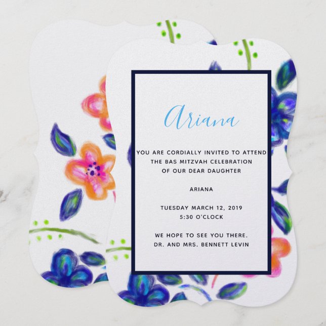 Flower Garden Invitation (Front/Back)