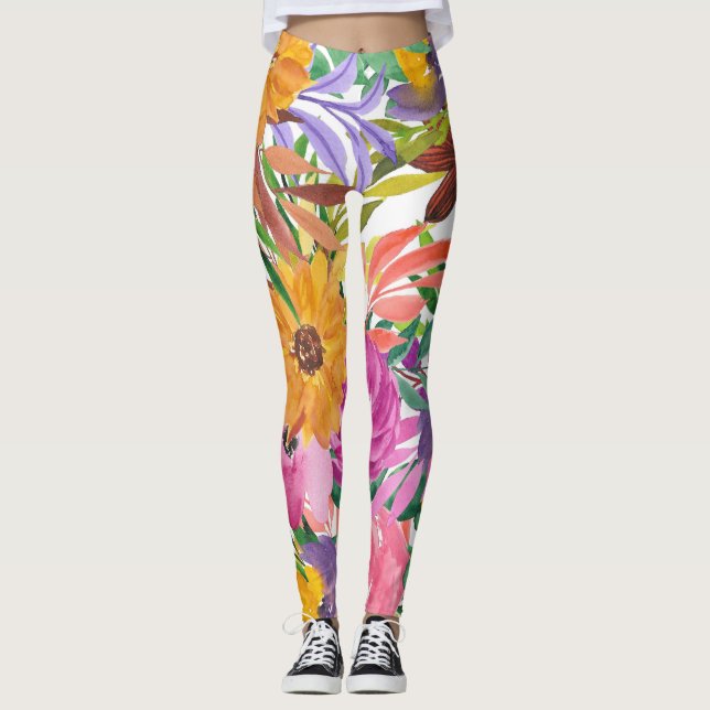 Flower Garden Leggings (Front)