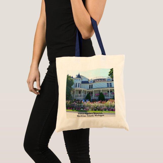 Flower Garden Mansion, Mackinac Island, Michigan Tote Bag (Front (Product))