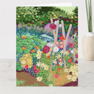 Flower Garden Mothers Day Card