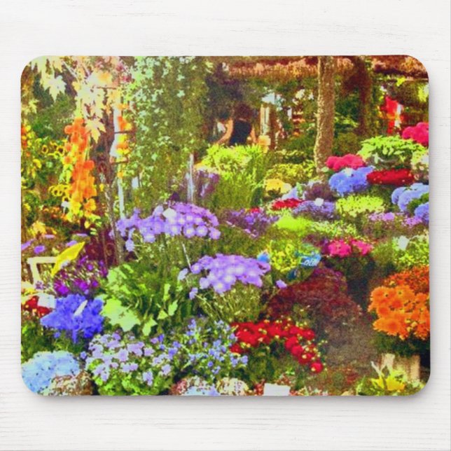 Flower Garden Mouse Mat (Front)