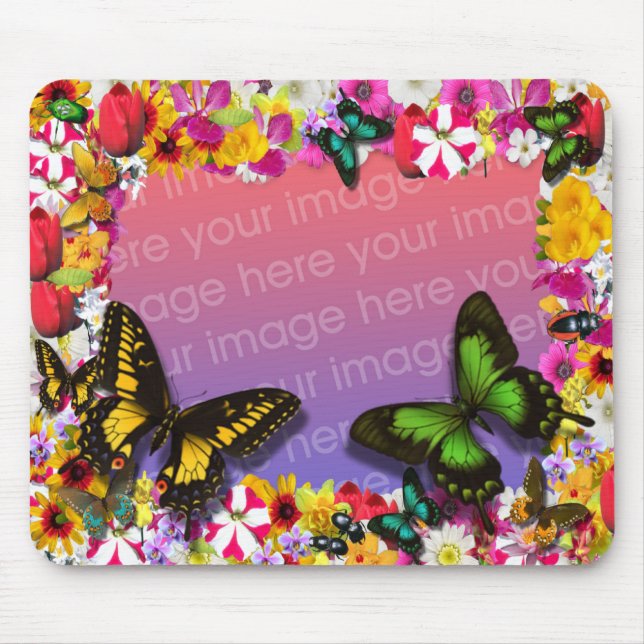 Flower Garden Mouse Mat (Front)