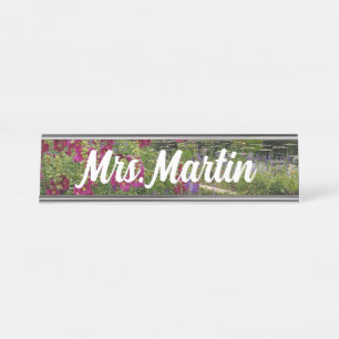 Flower Garden Name Plate