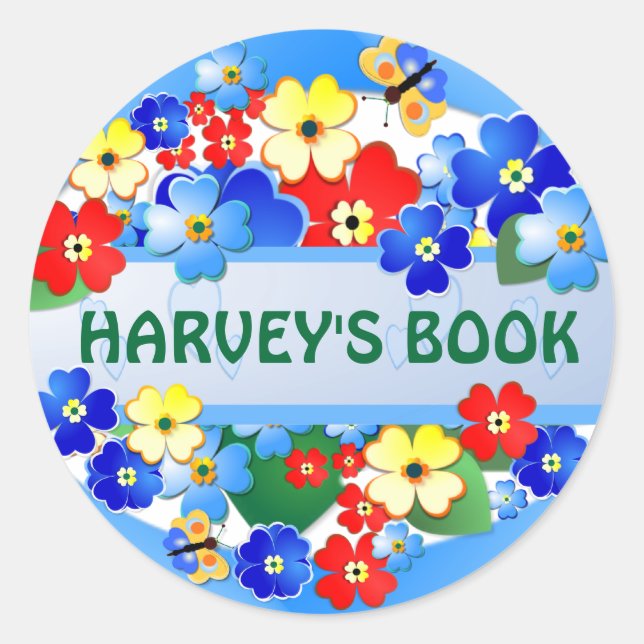 Flower Garden ~ Name Sticker (Front)