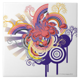 Flower Garden Pattern Tile