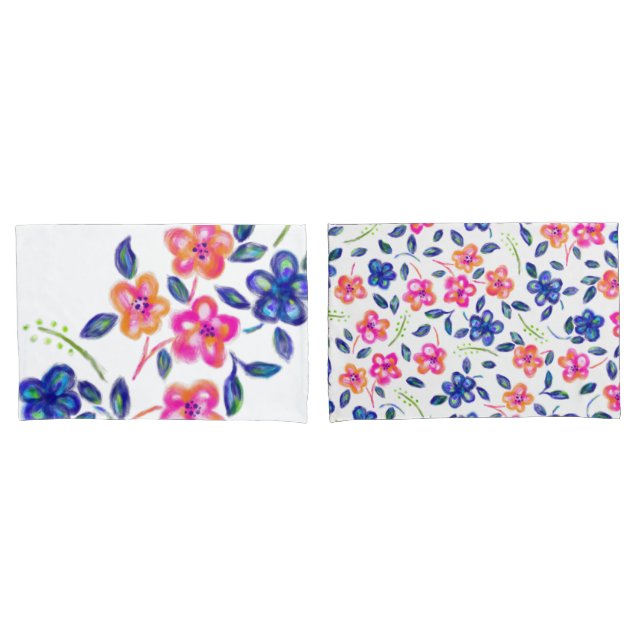 Flower Garden Pillowcase (Front-Set)