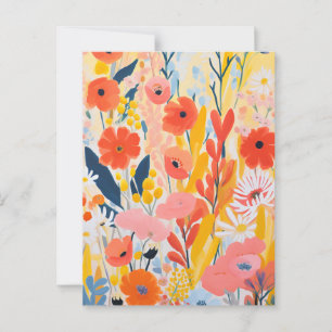Flower Garden Postcard