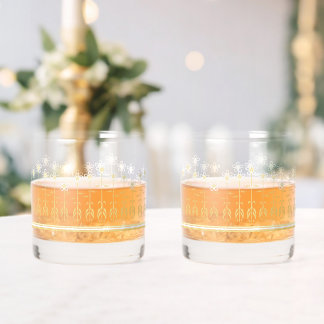 Flower Garden pretty Whiskey Glass