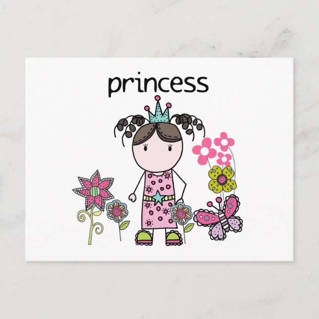 Flower Garden Princess Postcard (Front)