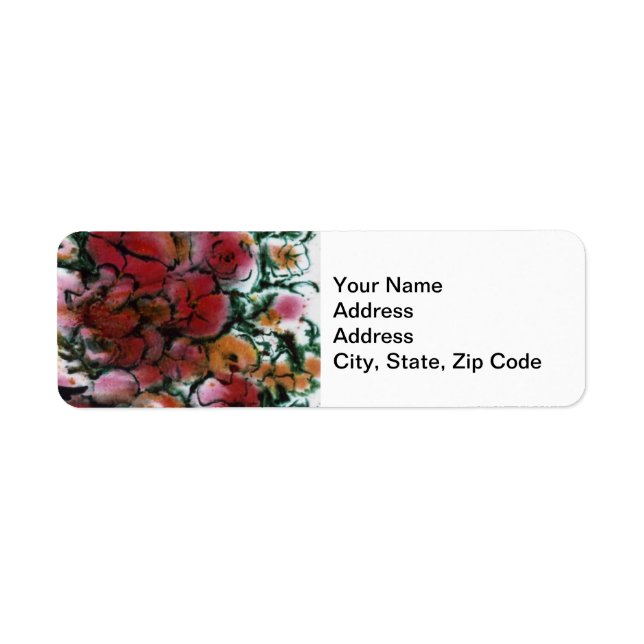 Flower Garden Return Address Label (Front)
