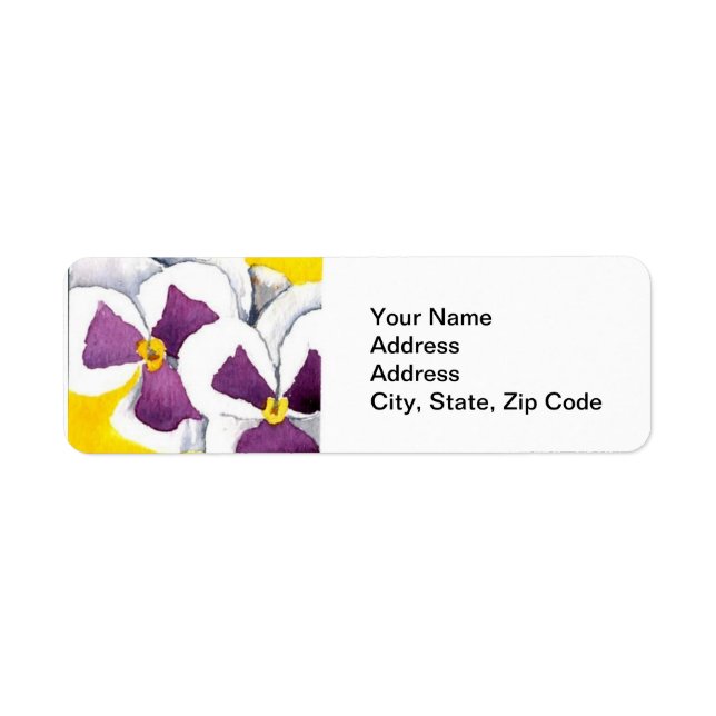Flower Garden Return Address Label (Front)