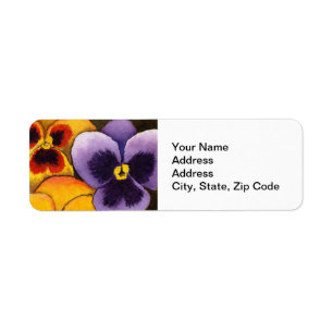 Flower Garden Return Address Label