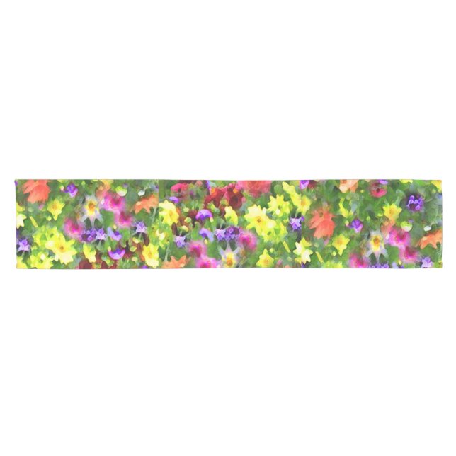 Flower Garden Short Table Runner (Horizontal)
