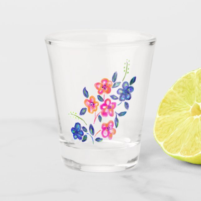 Flower Garden Shot Glass (Front)