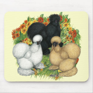 Flower Garden Silkies Mouse Mat