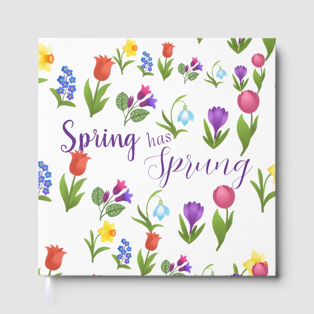 Flower Garden Spring Has Sprung  Guest Book (Front)