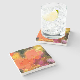 FLOWER GARDEN STONE COASTER