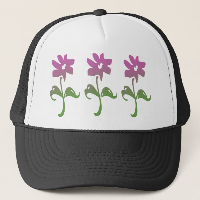 Flower Garden Trucker Hat (Front)