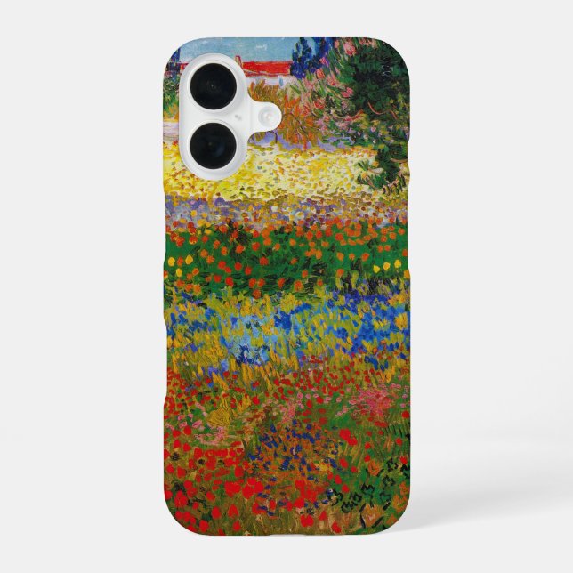 Flower Garden, Van Gogh iPhone 16 Case (Back)