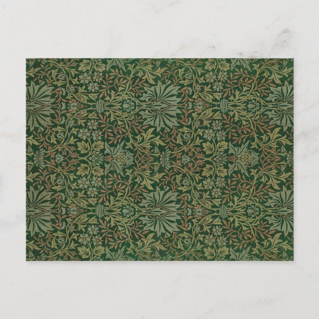 Flower Garden Vintage Ornament Illustration Postcard (Front)