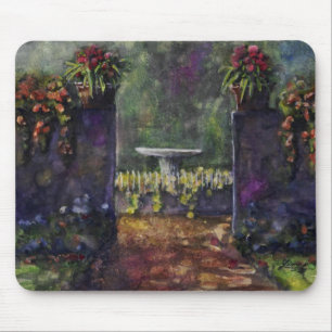 Flower garden wall mouse mat