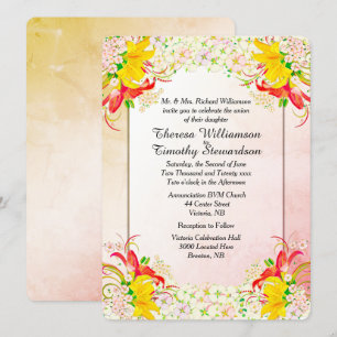 Flower Garden Wedding Invitation