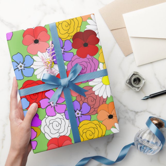 Flower Garden  Wrapping Paper (Gifting)