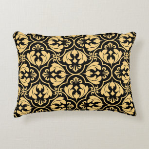 Flower geometric pattern. Seamless vintage backgro Decorative Cushion