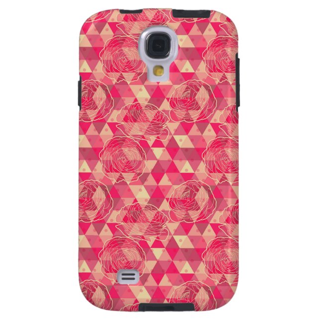 Flower geometrical pattern Case-Mate samsung galaxy case (Back)