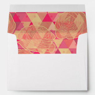 Flower geometrical pattern envelope