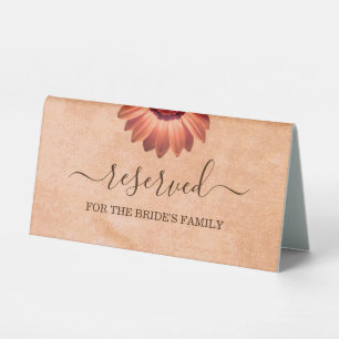 Flower Gerbera on Abstract peach Wedding