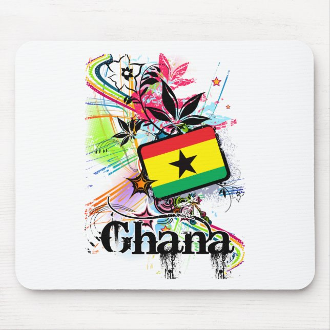 Flower Ghana Mouse Mat (Front)