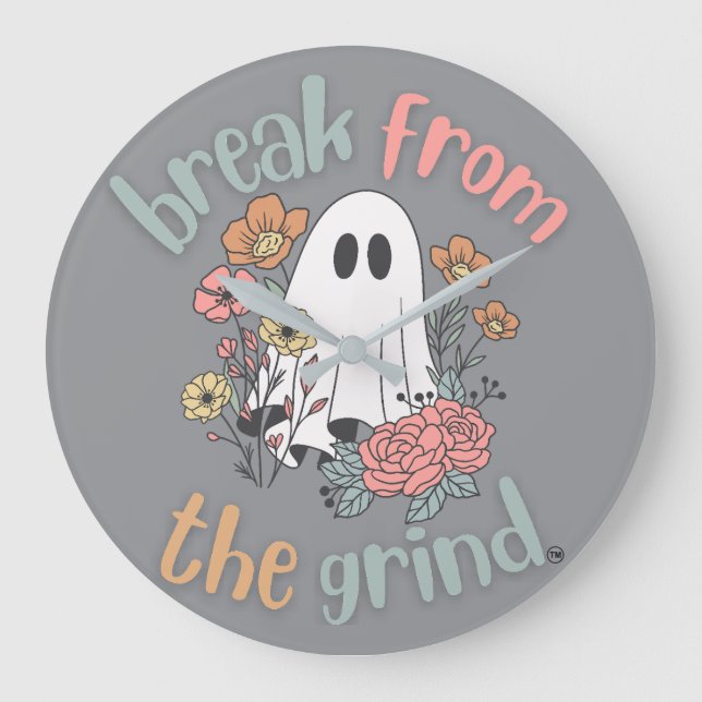 Flower Ghost Clock (Front)