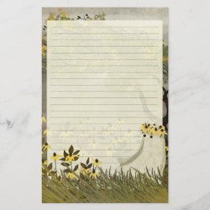 Flower Ghost - Lined Letter Writing Paper