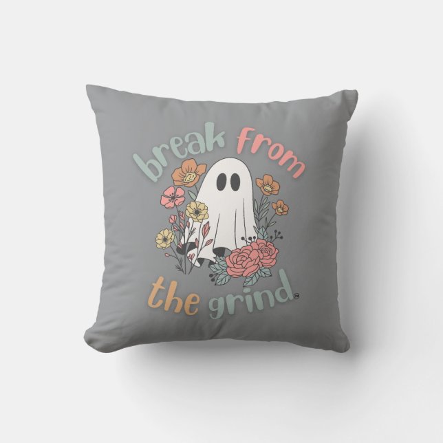 Flower Ghost Pillow (Front)