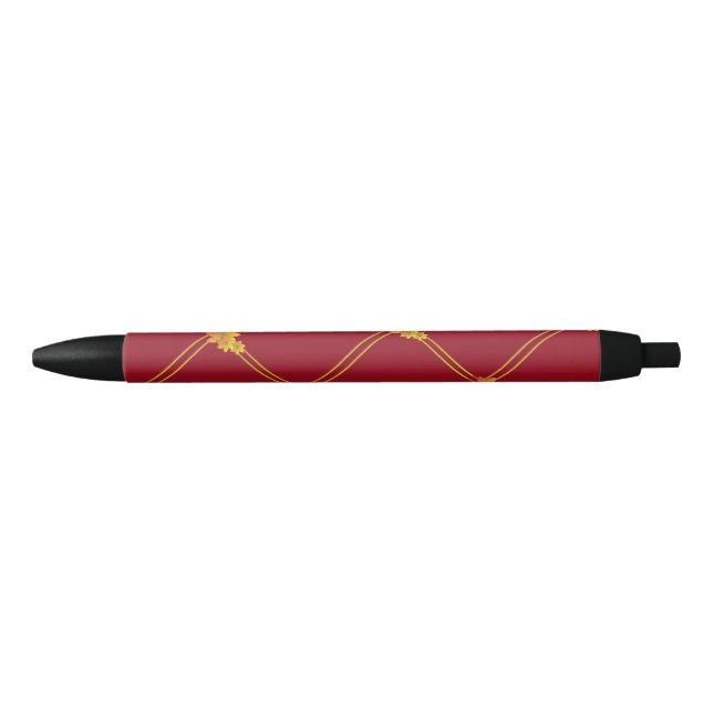 Flower Gift Black Ink Pen (Front)