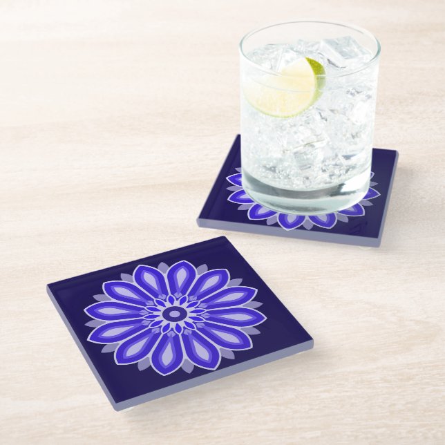 FLOWER GIFT FOR MOM DAUGHTER SISTER FRIEND TEACHER GLASS COASTER (Angled)
