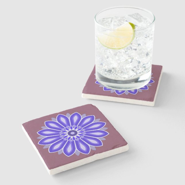 FLOWER GIFT FOR MOM DAUGHTER SISTER FRIEND TEACHER STONE COASTER (Side)
