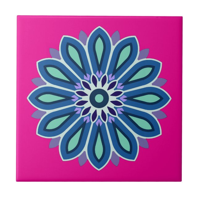 FLOWER GIFT FOR MOM DAUGHTER SISTER FRIEND TEACHER TILE (Front)