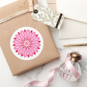 FLOWER GIFT HUSBAND WIFE BOYFRIEND FRIEND CLASSIC ROUND STICKER