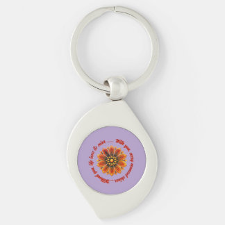 FLOWER GIFT MOM DAUGHTER SISTER TEACHER FRIEND KEY RING