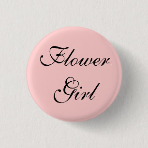 Flower Girl 3 Cm Round Badge