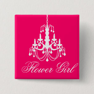 Flower girl Bachelorette Party Button